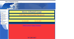 Desktop Screenshot of moorevolleyballcamps.com
